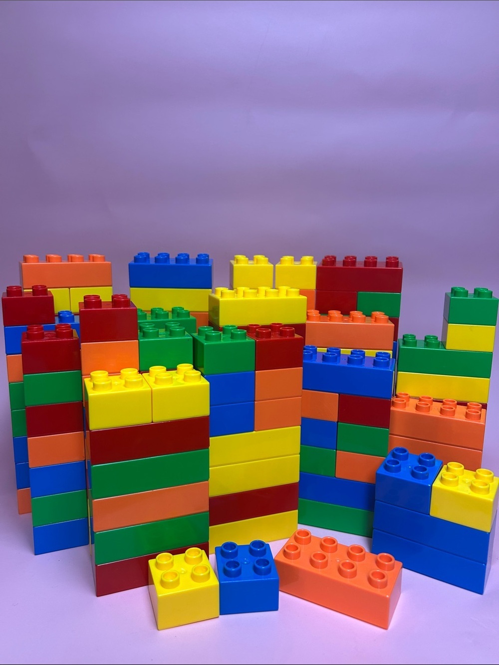 Classic Interlocking Building Blocks Set - Multicolor Kids Toy lot of 148 pcs